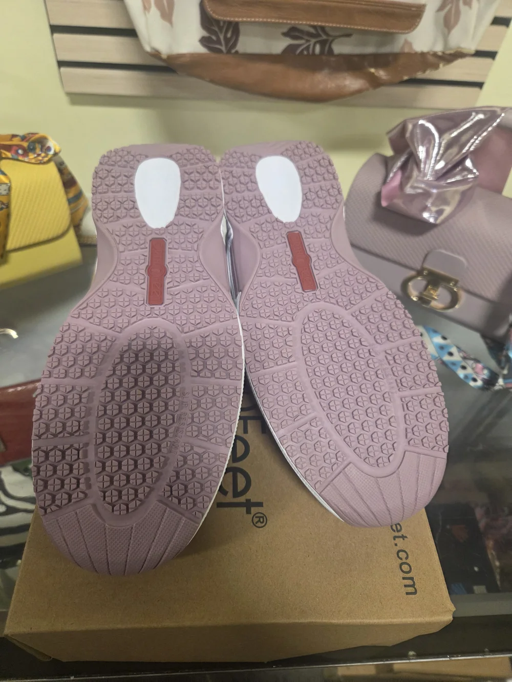 Lavender Purple Orthepedic Athletic Walking Work Sneaker w/inserts Womens US 8.5
